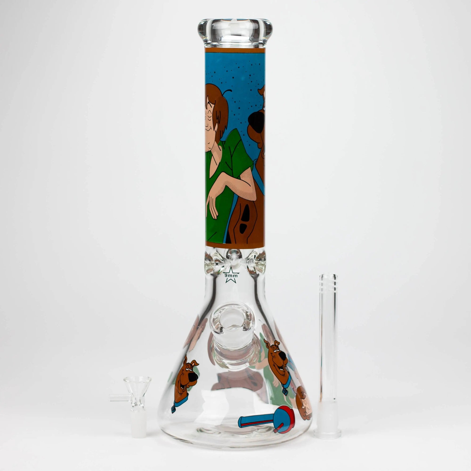 14" SD Cartoon 9mm Glass Water Bong_11