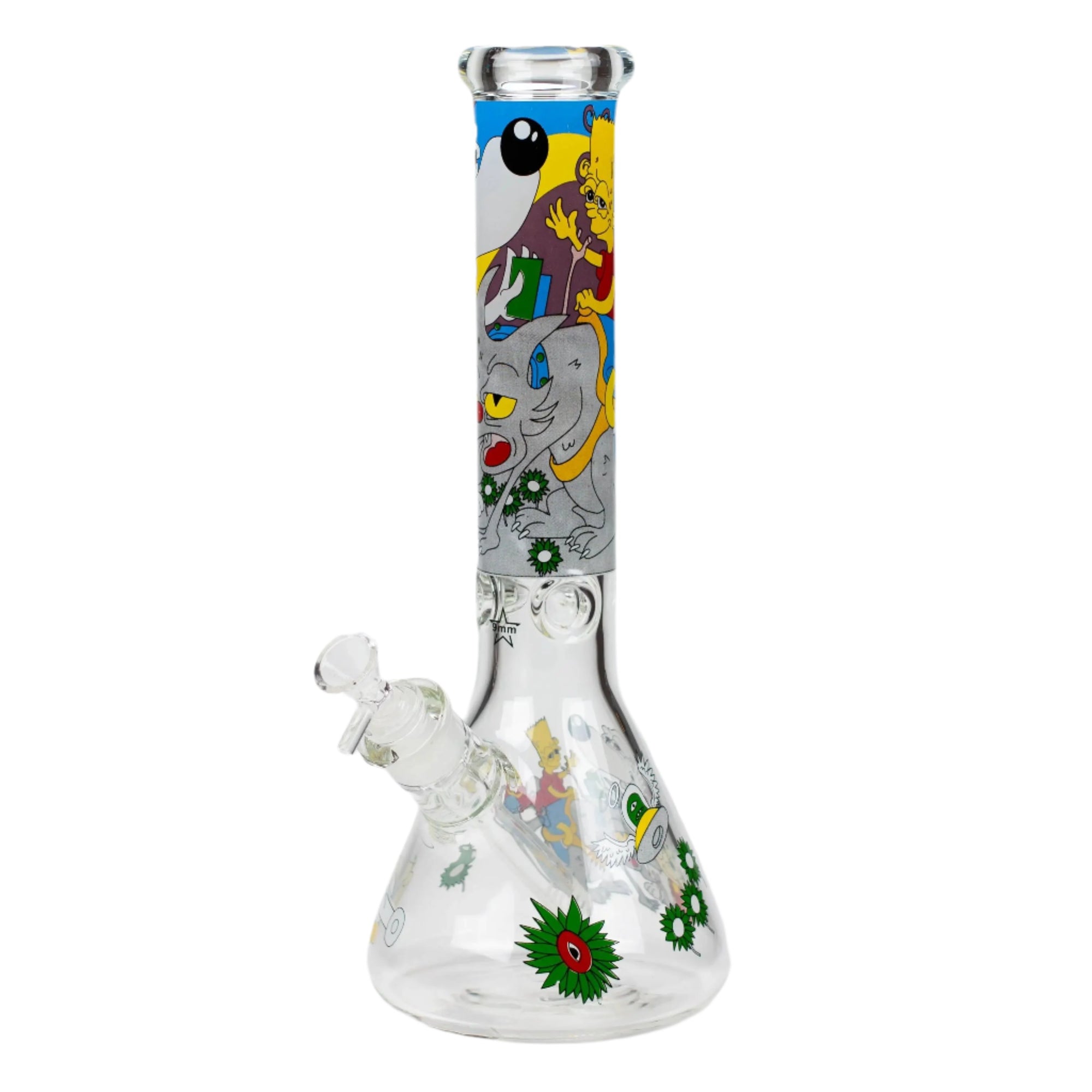 14" SD Cartoon 9mm Glass Water Bong_1