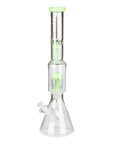 Fortune 18" Double Tree Perc Beaker Bong Assorted Colour_8