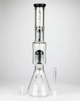 Fortune 18" Double Tree Perc Beaker Bong Assorted Colour_5