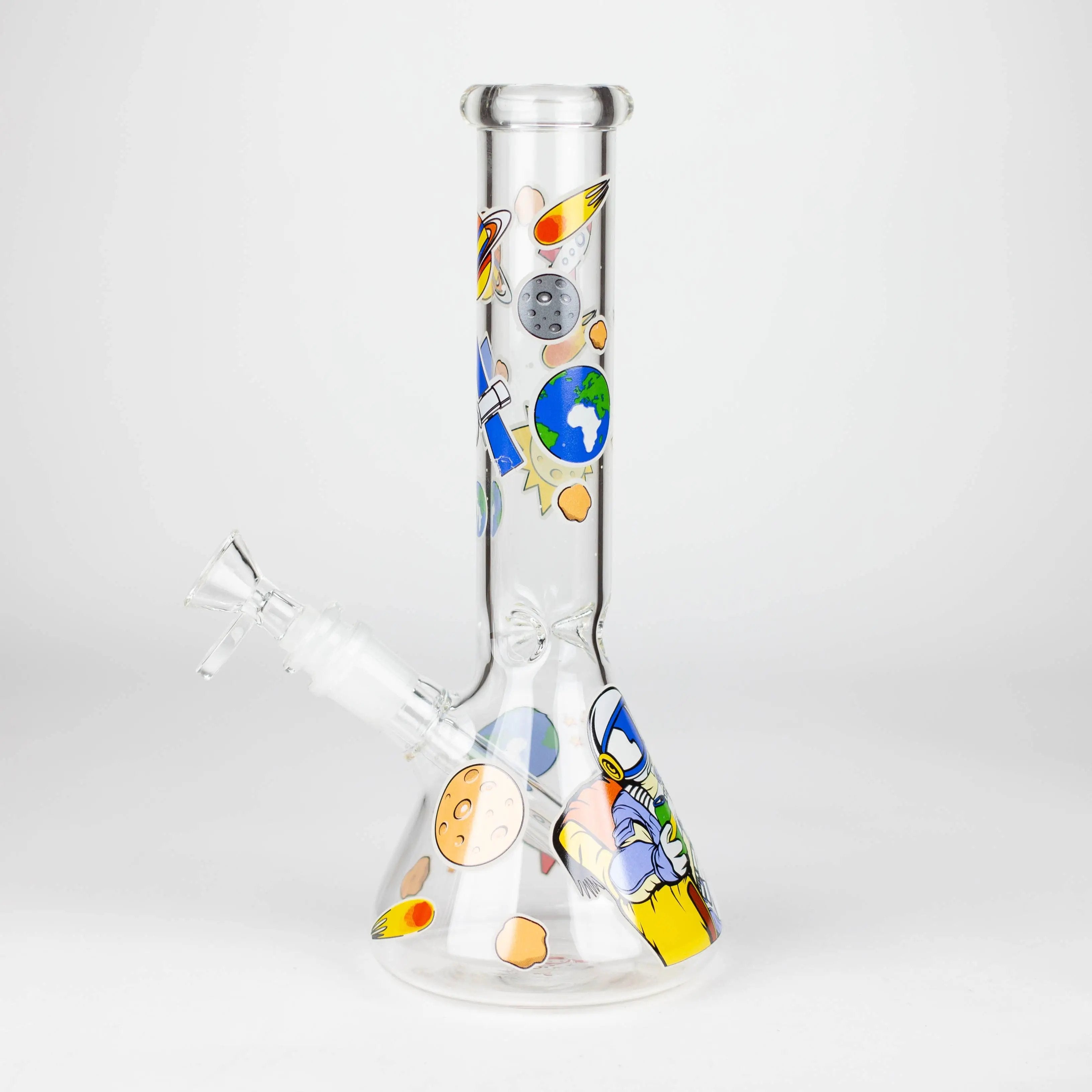 10" Glass Bong With The Astronaut Design_2