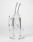 10″ Straight Tube Recycler Glass Bong [C1555]_0