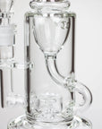 10″ Straight Tube Recycler Glass Bong [C1555]_5