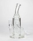 10″ Straight Tube Recycler Glass Bong [C1555]_7