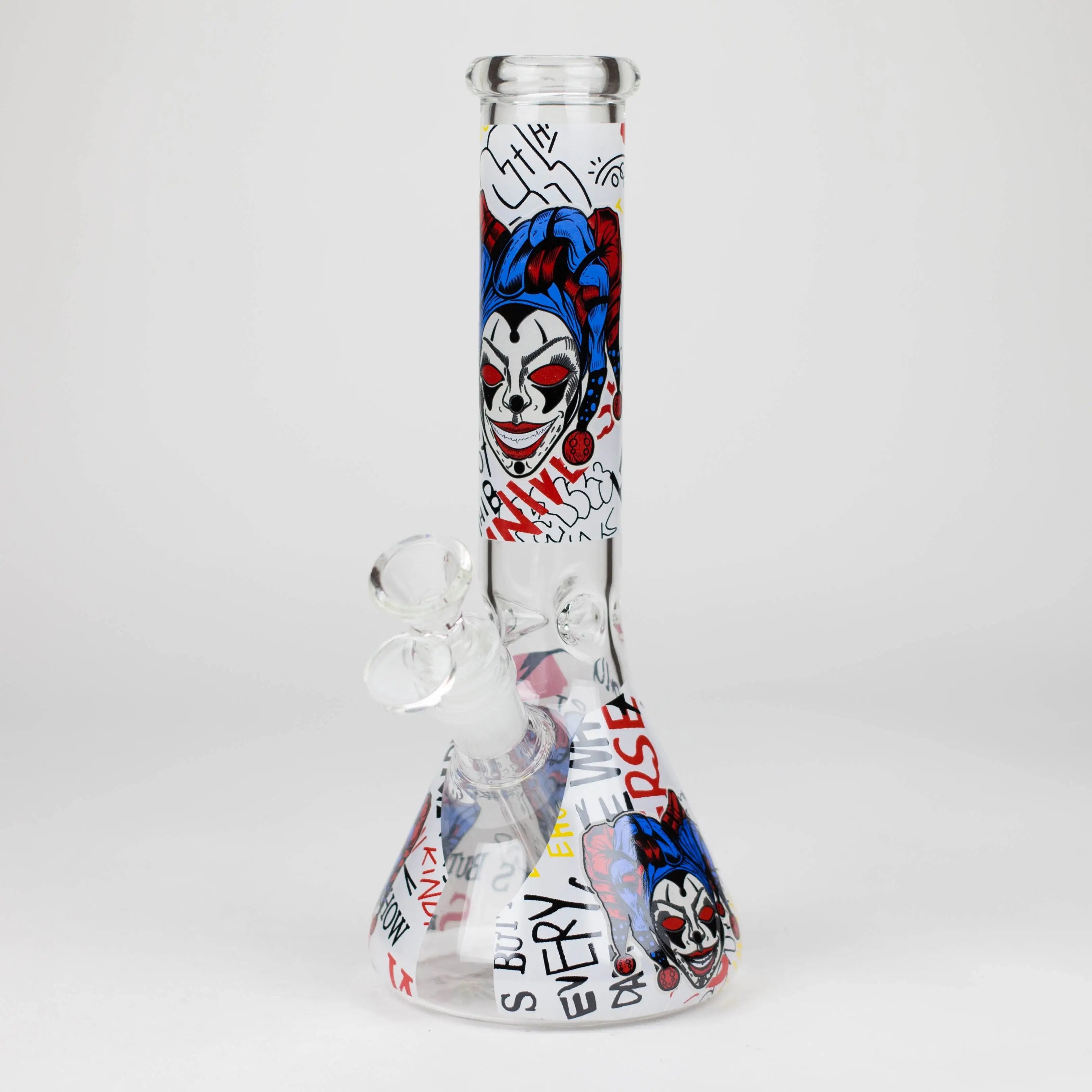 10&quot; Glass Bong With Clown Design_3