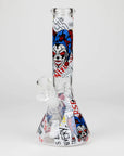 10" Glass Bong With Clown Design_3