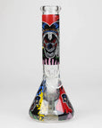 10" Glass Bong With Clown Design_4