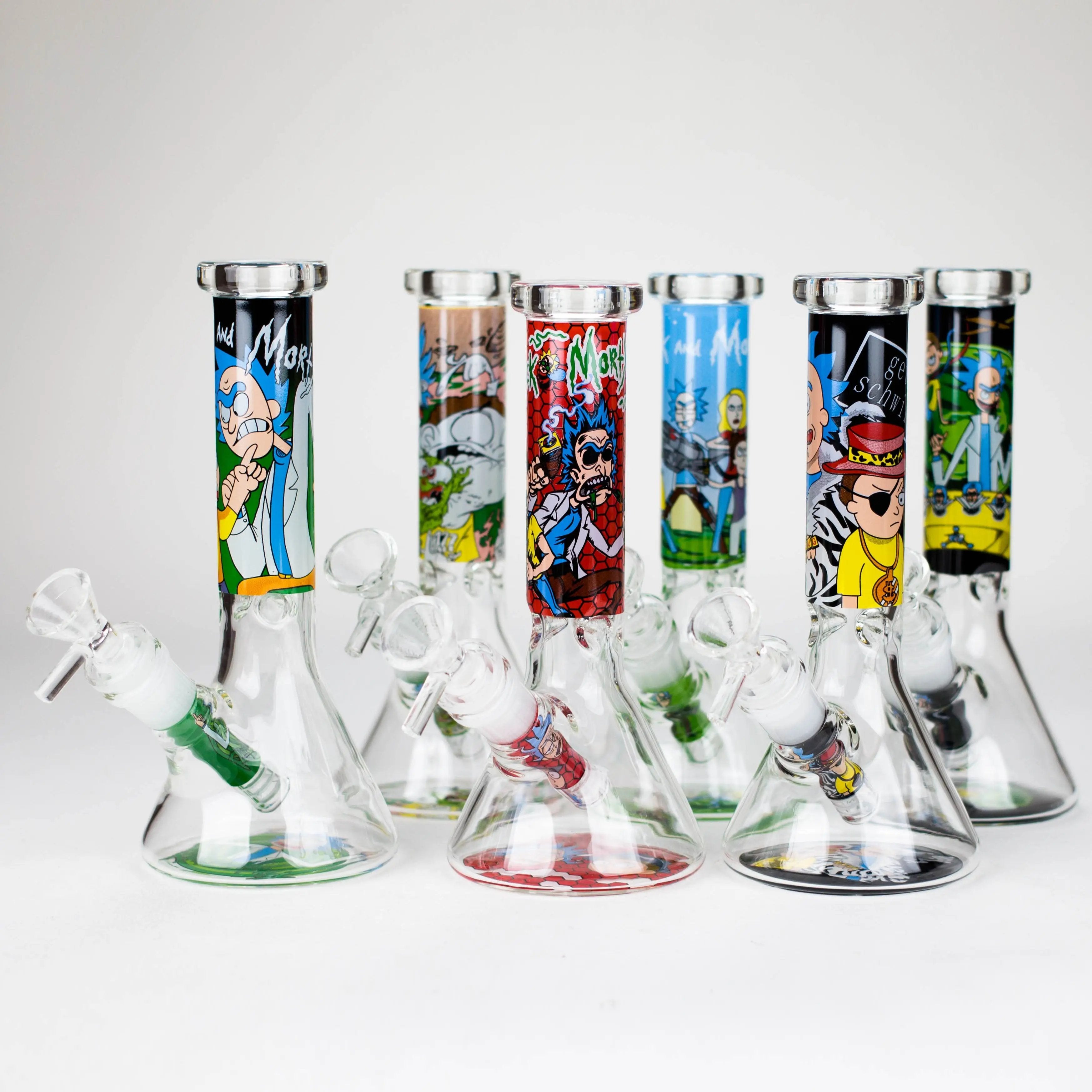 10" R&M Design Beaker Bong 4mm Thick Glass_0