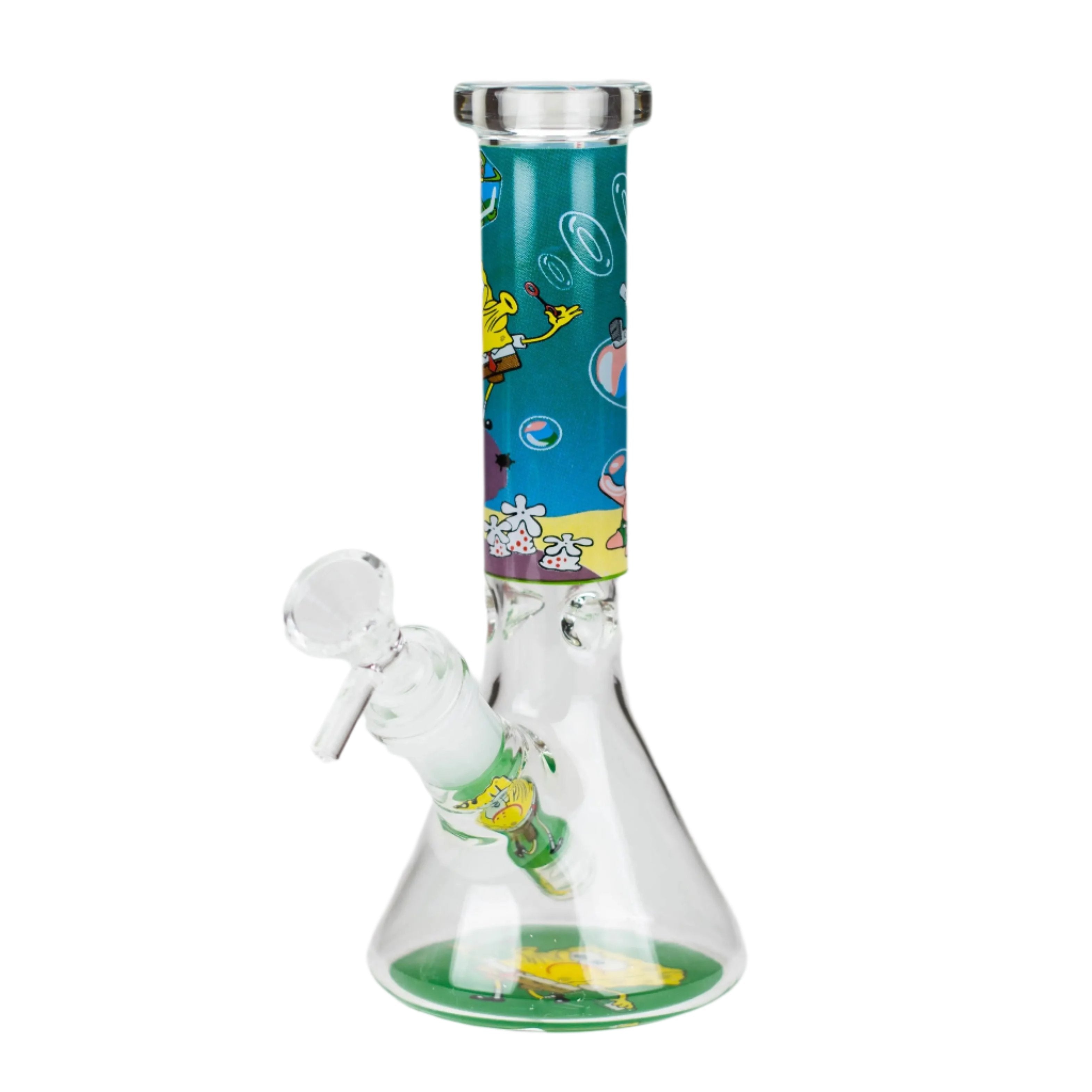 10&quot; Cartoon Design Beaker Bong 4mm Thick Glass_7