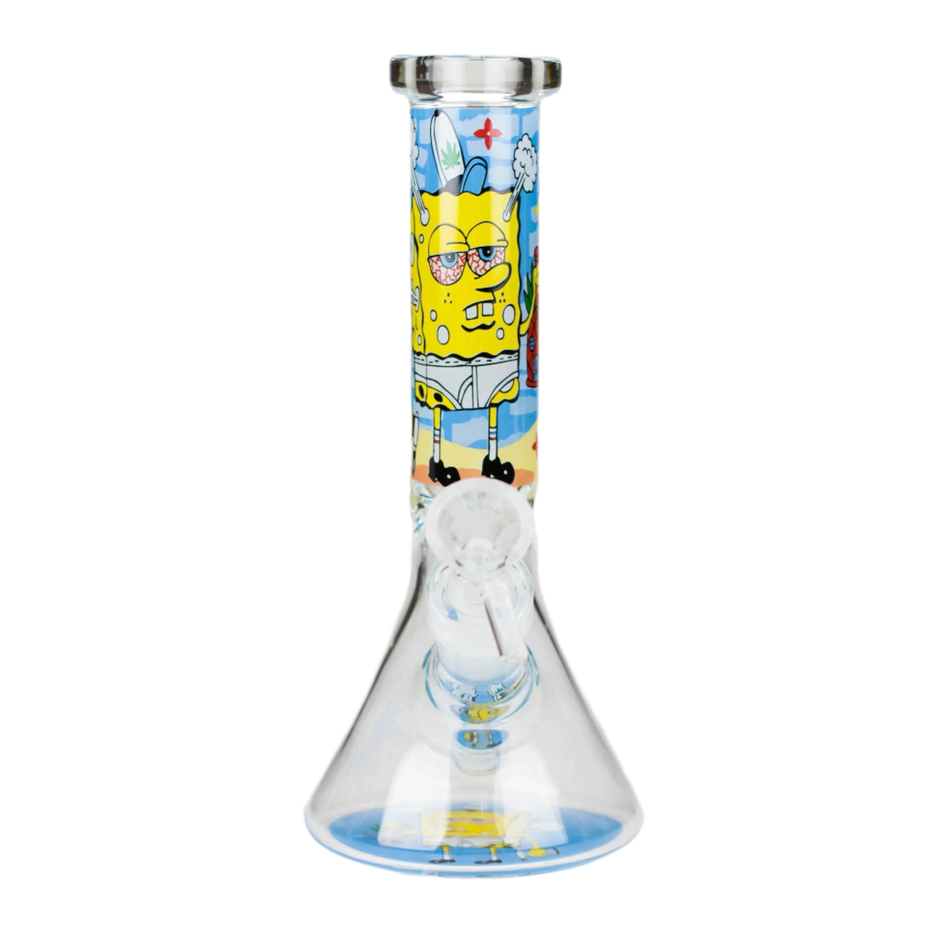 10&quot; Cartoon Design Beaker Bong 4mm Thick Glass_12