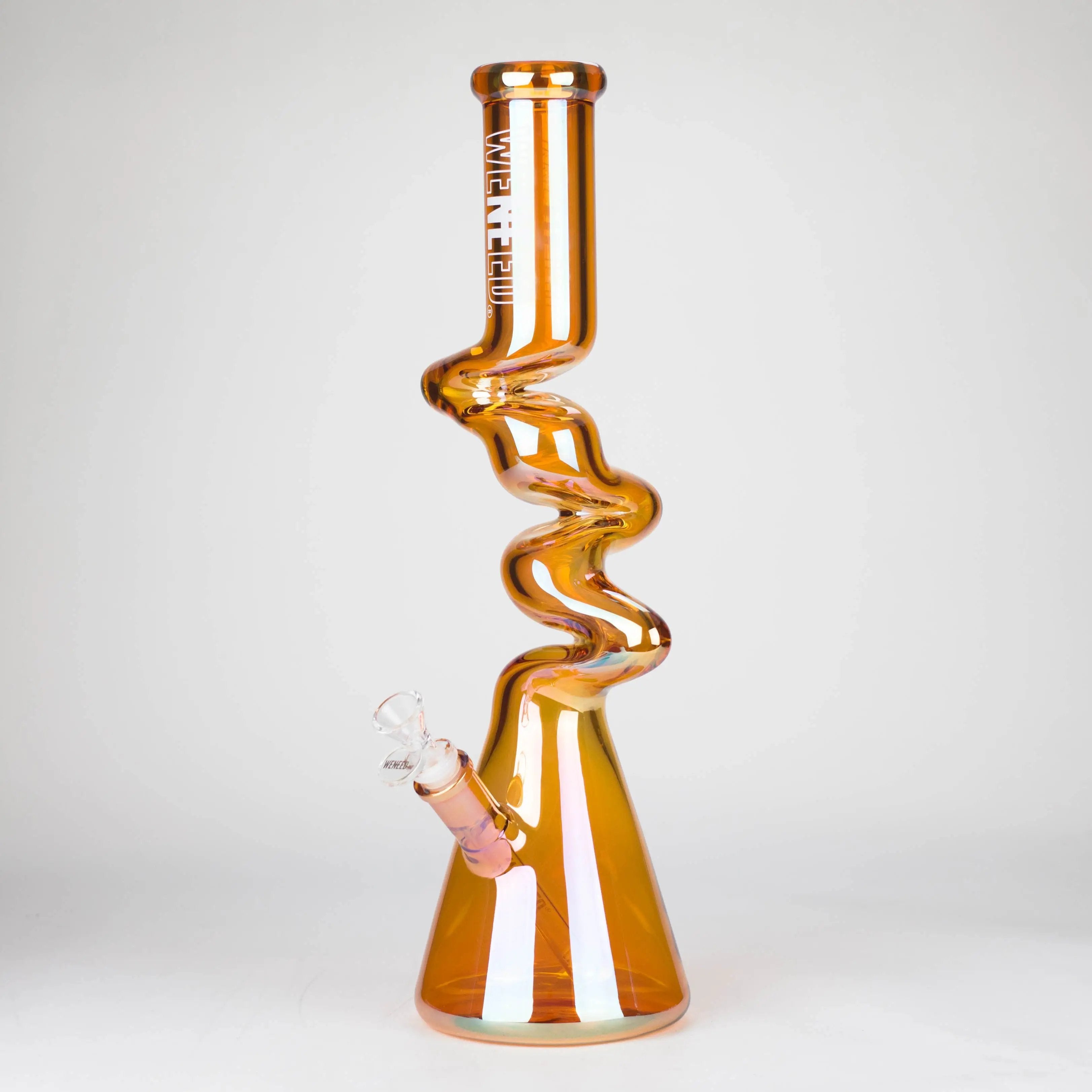 17.5" Iridescent Ripple Glass Bong_4