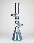 17.5" Iridescent Ripple Glass Bong_8