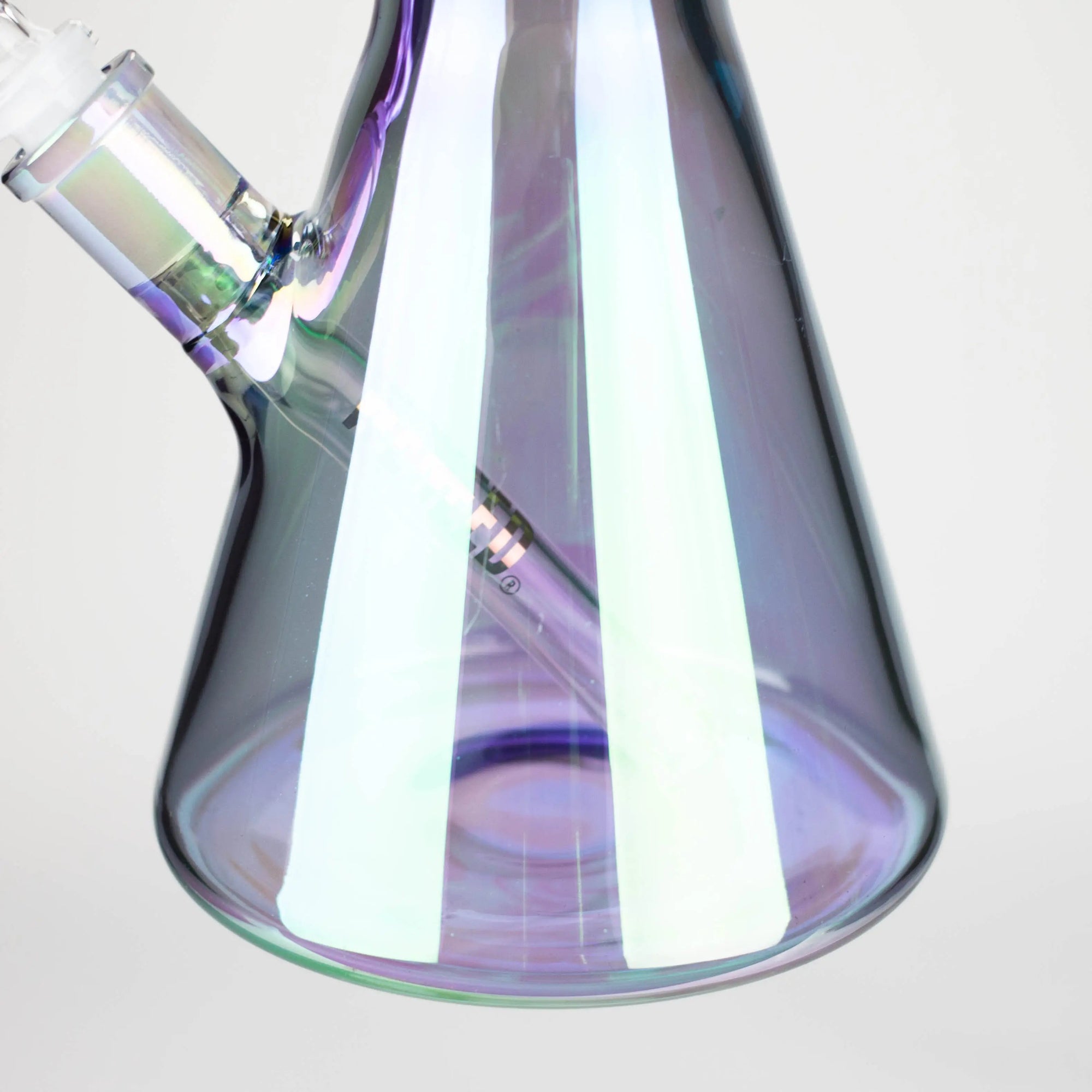 17.5" Iridescent Ripple Glass Bong_2