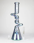 17.5" Iridescent Ripple Glass Bong_3