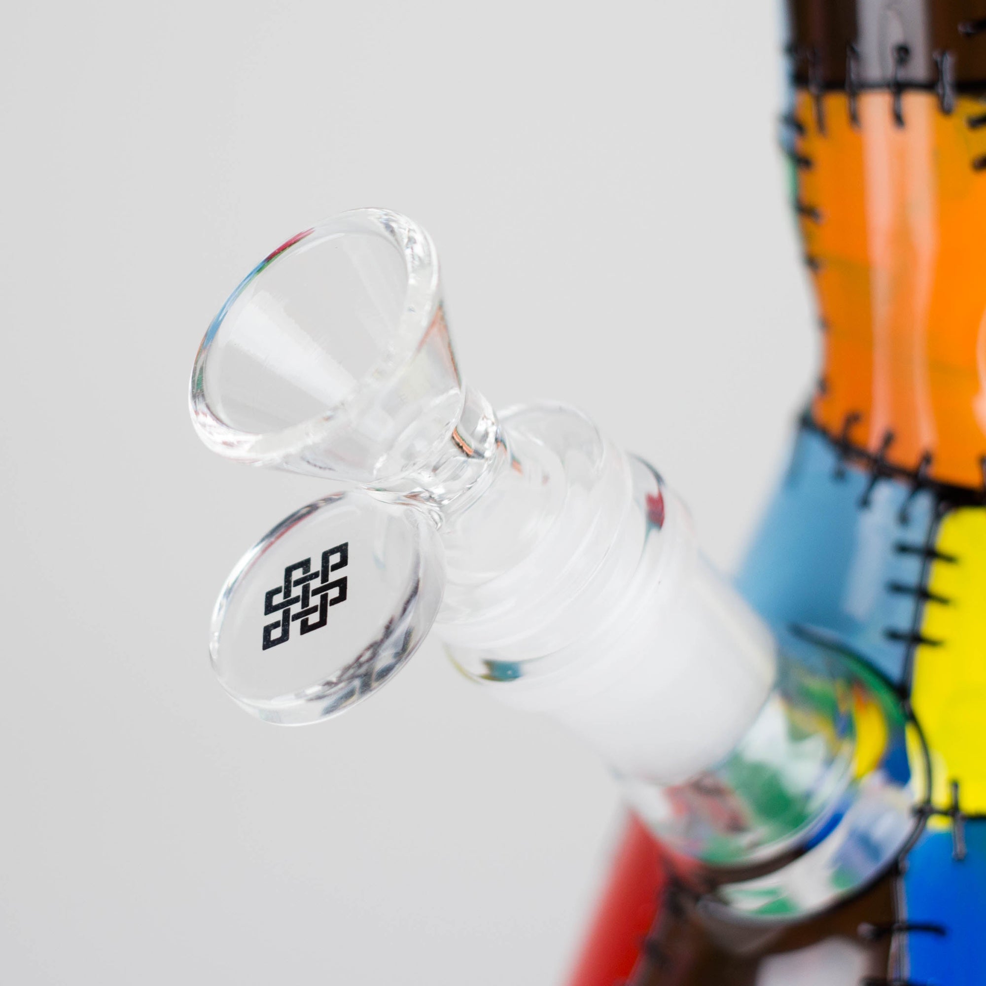 Karma 9" Beaker Stitched Up Design Glass Bong_7