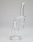 11″ Clear Recycler Glass Bong With Inline Diffuser