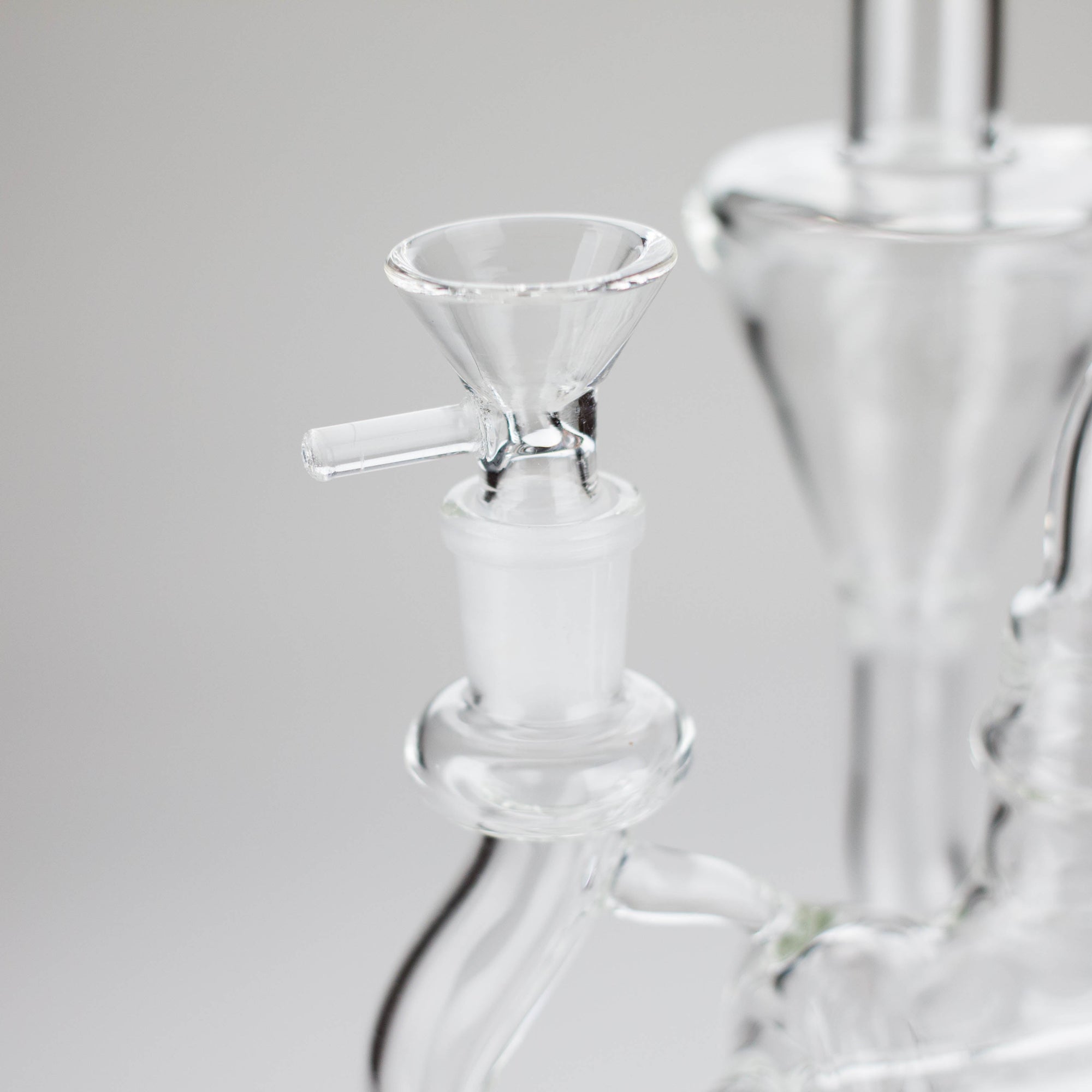 11″ Clear Recycler Glass Bong With Inline Diffuser