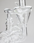 11″ Clear Recycler Glass Bong With Inline Diffuser