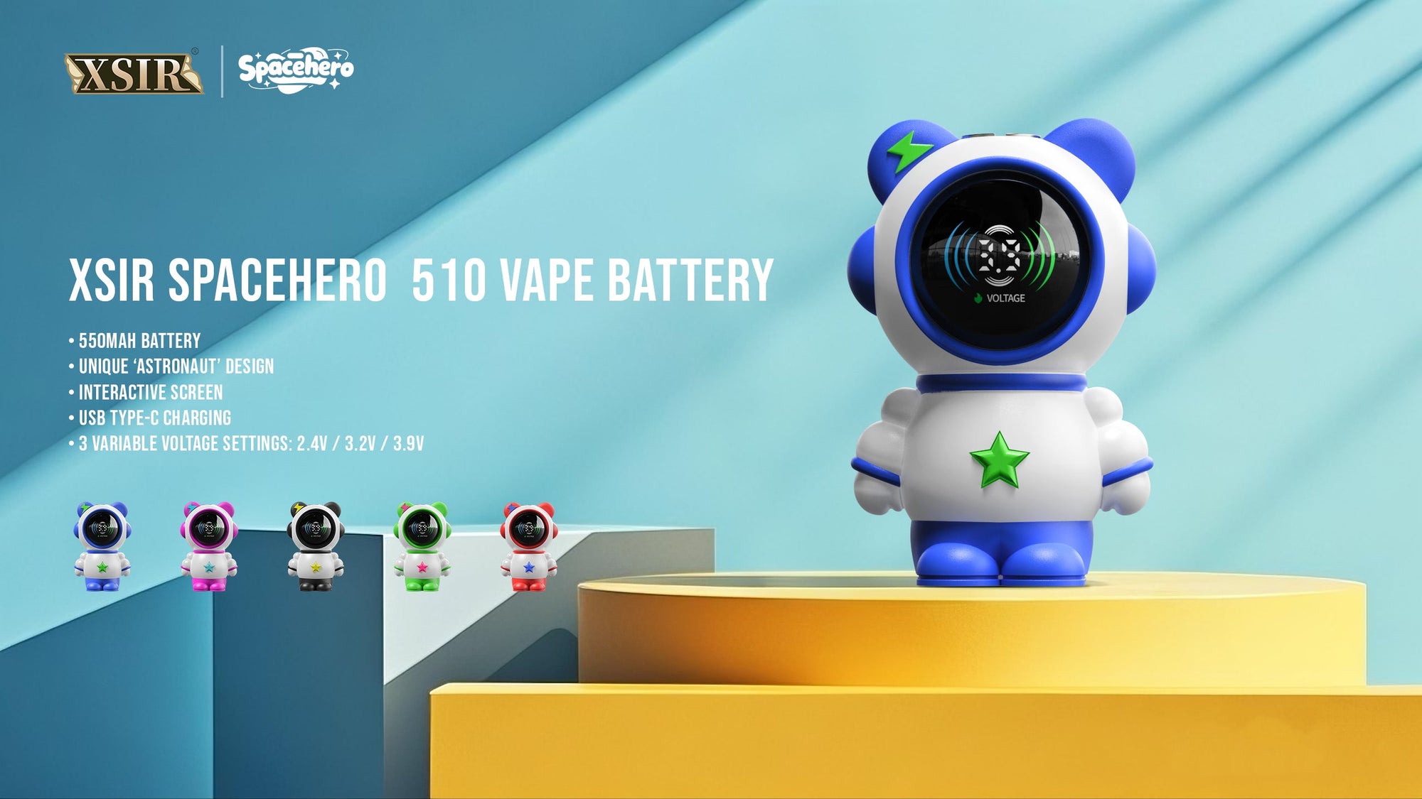 Spacehero 510 Battery | 550mAh INHALCO Spacehero 510 Battery | 550mAh INHALCO
