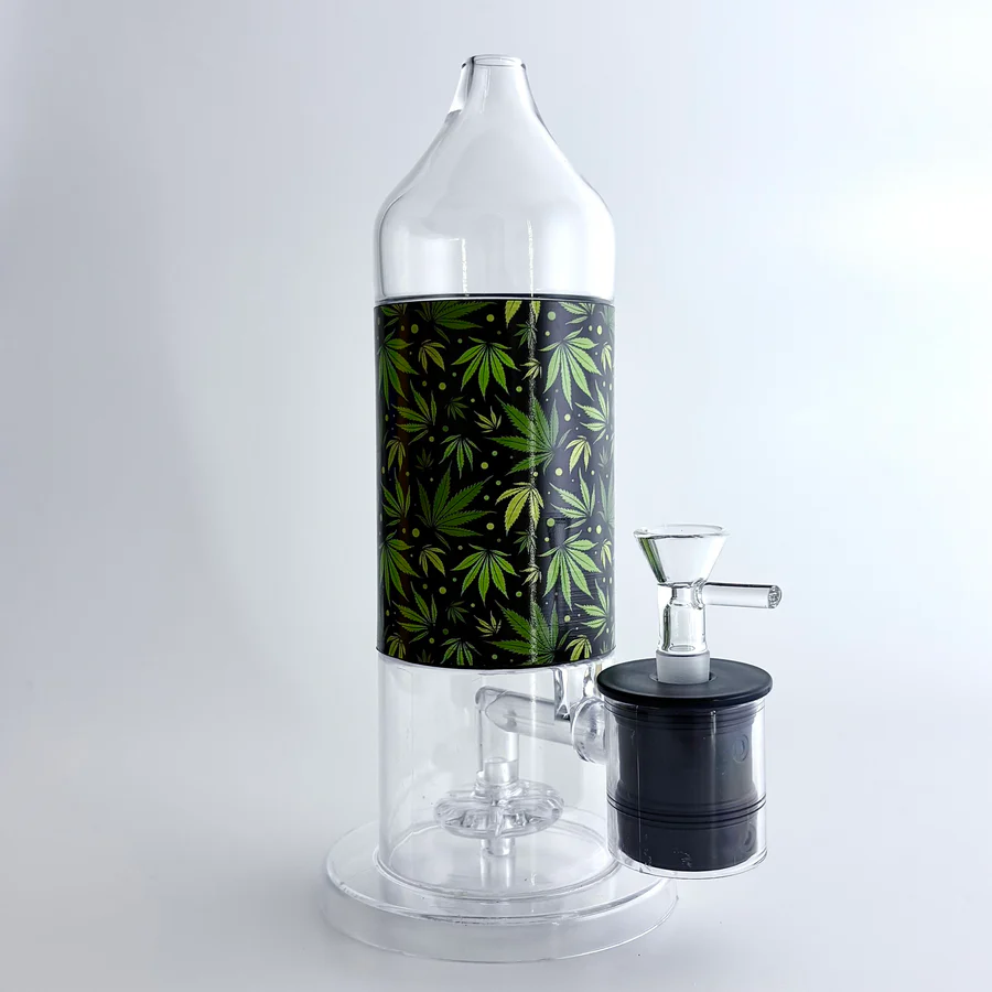 Electric Lamp Leaf Bong Bundle with Percolator & Carrying Case – INHALCO