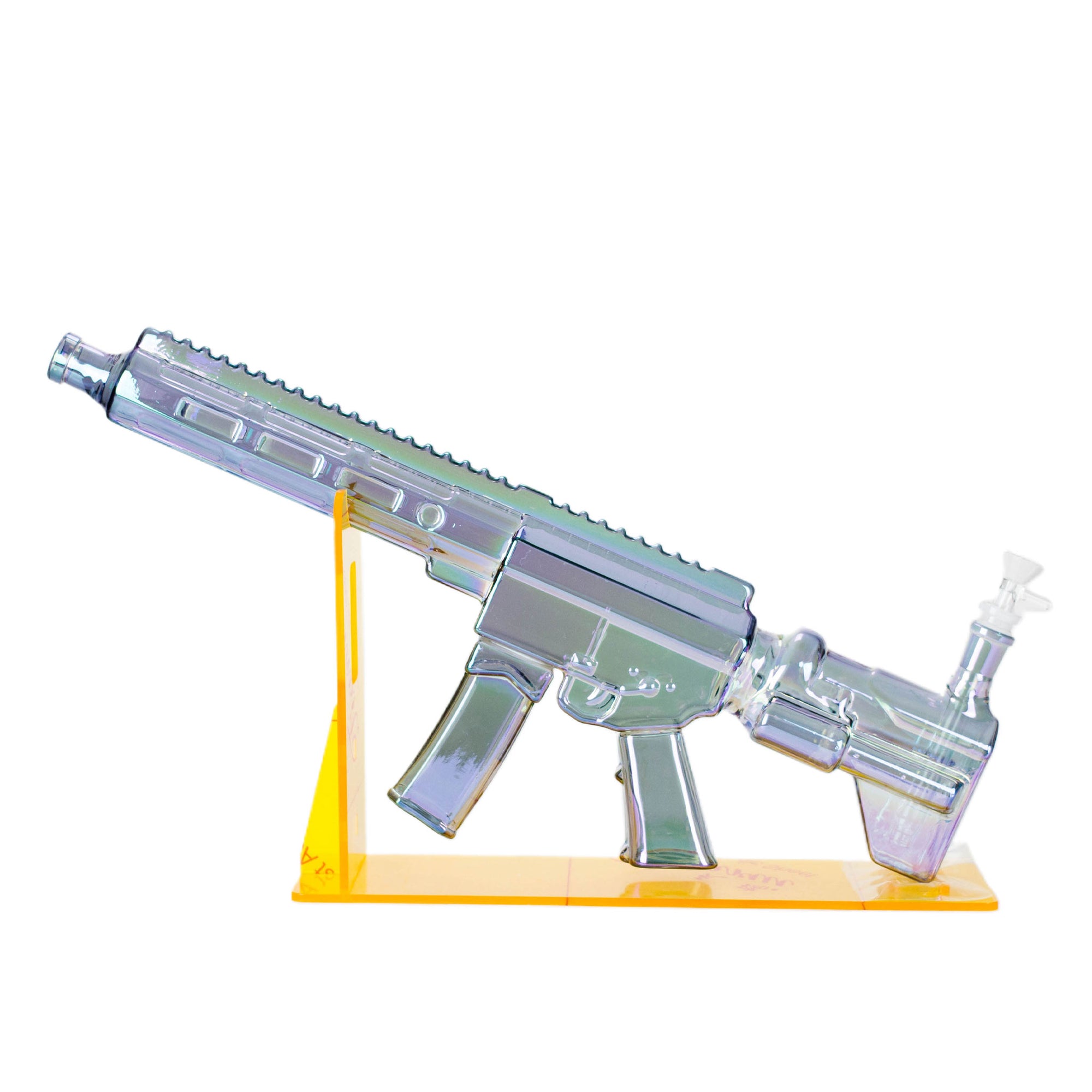 22" Electroplated Machine Gun Bong - inhalco