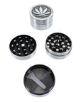 Leaf Design 3 Part Metal Herb Grinder