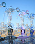 11" Spiral Mushroom Recycler Water Bong with Circ Perc