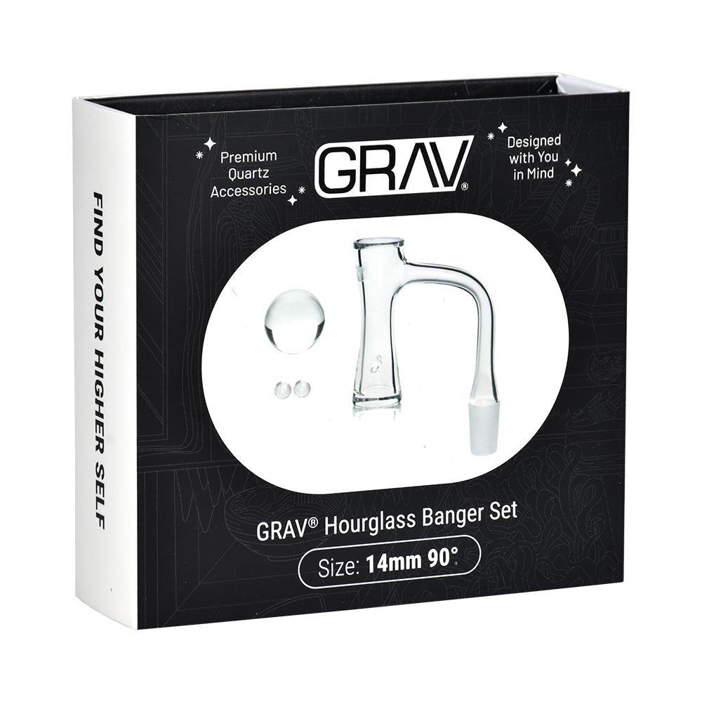 GRAV Hourglass Quartz Banger Set 4Pcs