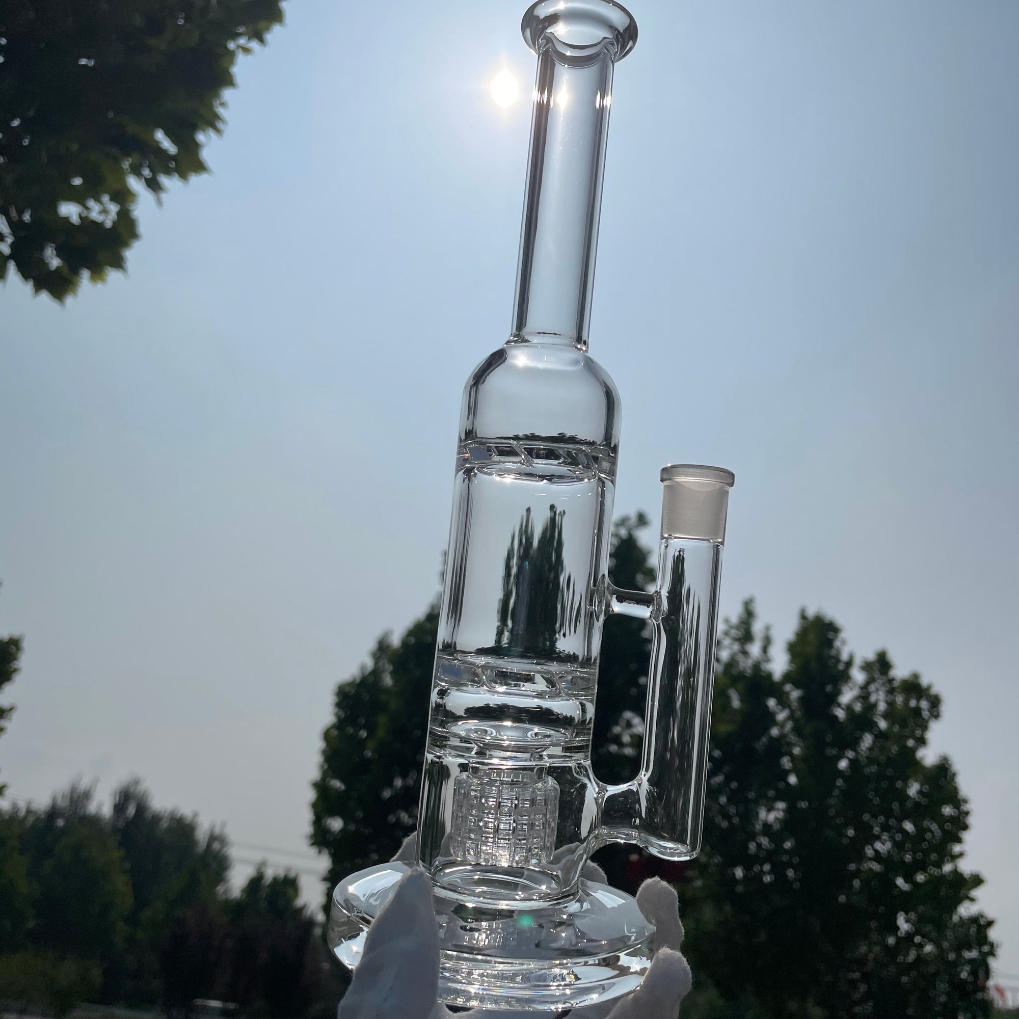 Dual Chamber Chugger Bong 12"