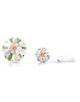 3D Flower Terp Pearl Set in green – vibrant glass dab accessory