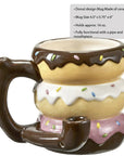 Donut Mug Pipe Novelty Coffee Mug