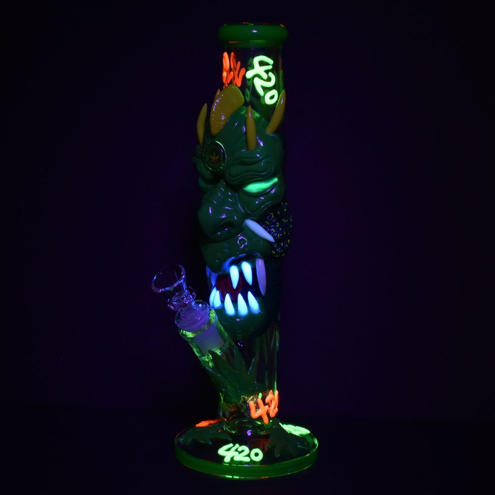 420 Glow in the Dark Dragon Bongs - INHALCO