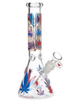 420 Anime Girl Beaker Glass Water Pipe