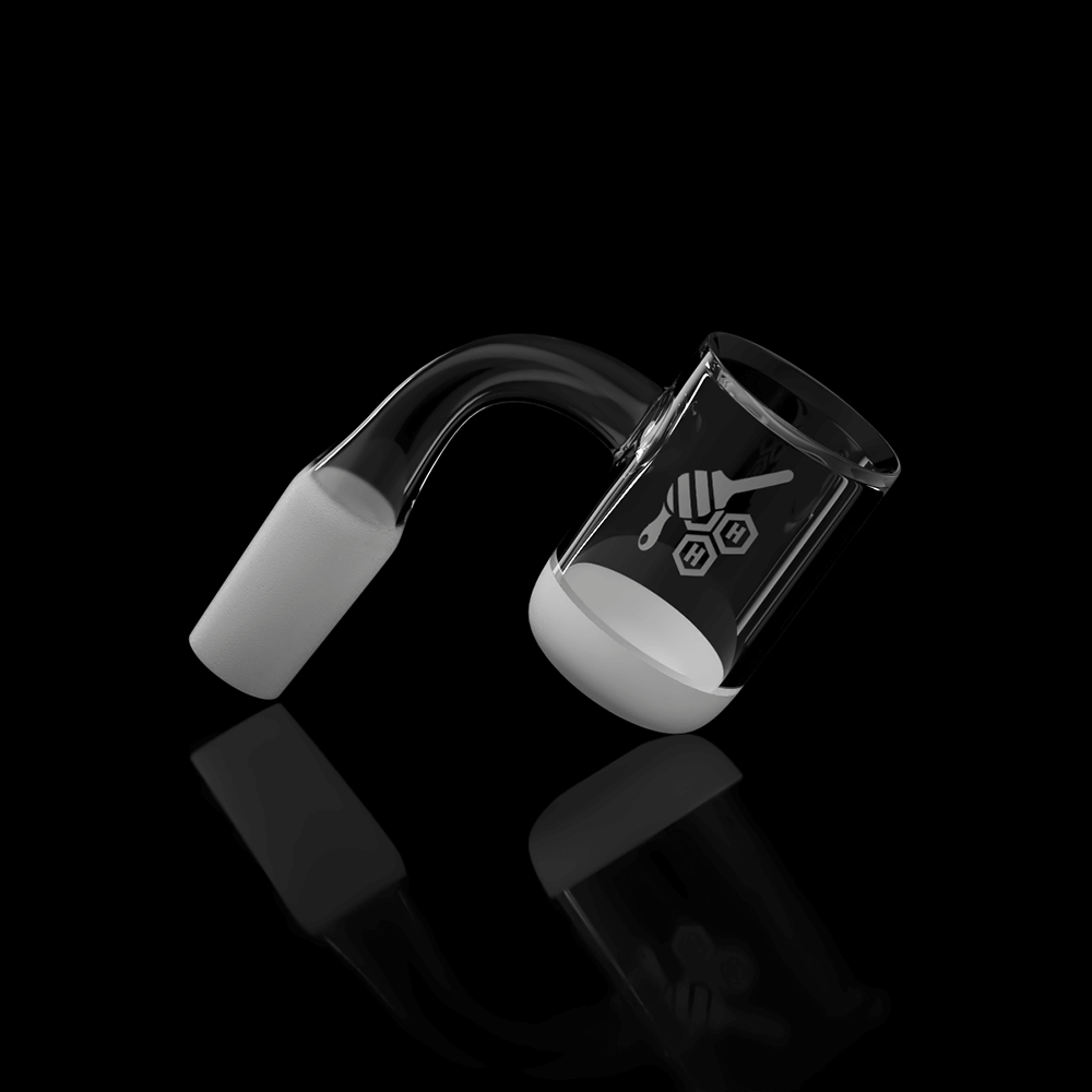 Honey & Milk Bevel Bowl Quartz Banger 90 Degree