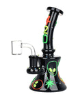 420 Alien Glow In The Dark Glass Dab Rig