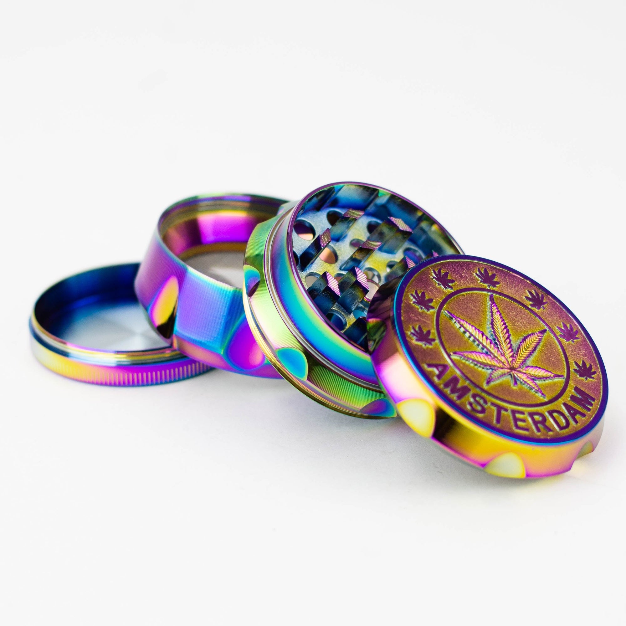 4 Parts Amsterdam Grinder Box of 6 - INHALCO