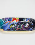 Cartoon design rolling tray on a white background