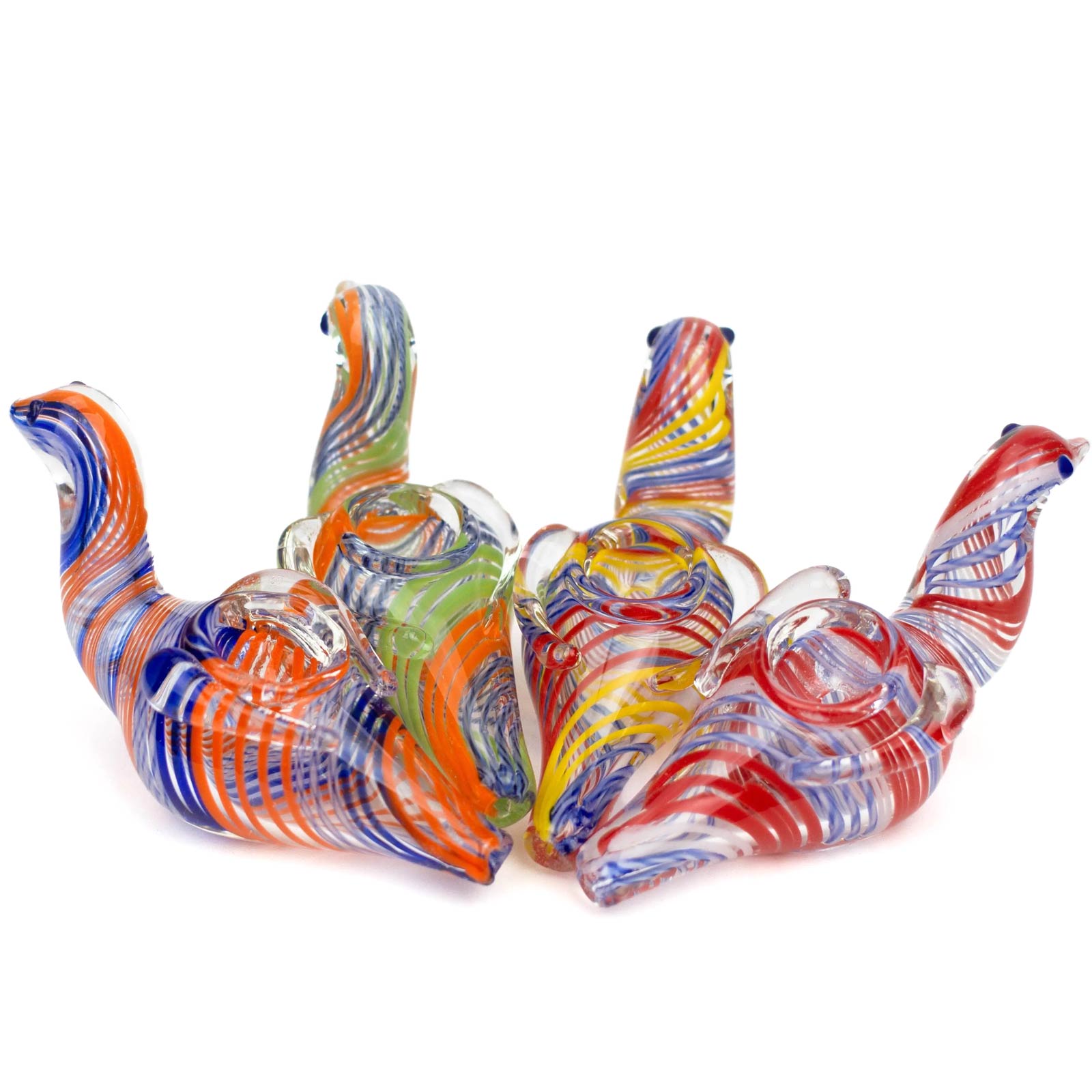 5&quot; Mini Duck Glass Hand Pipes - inhalco