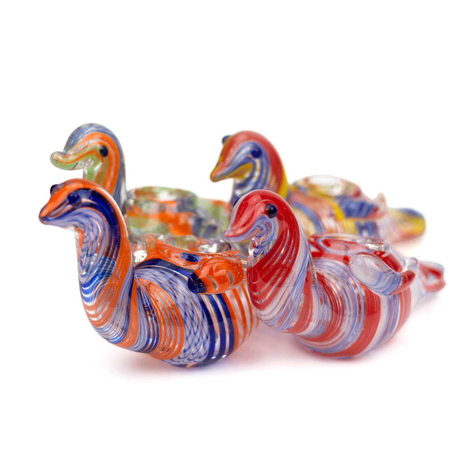 5&quot; Mini Duck Glass Hand Pipes - inhalco