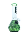 5 inch nano beaker bong in green glass