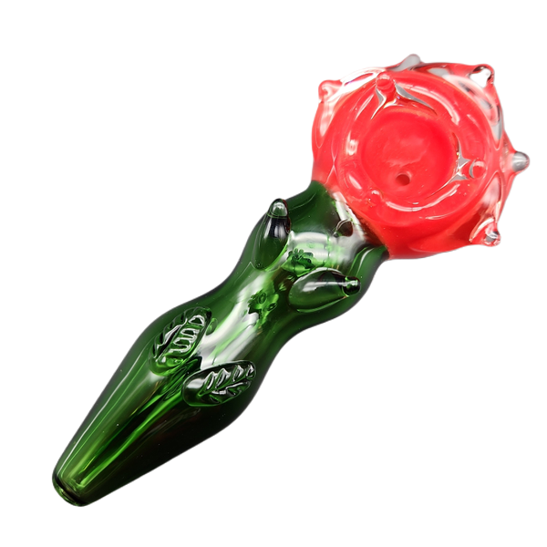 5&quot; Glass Rose Pipe - INHALCO