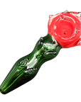 5" Glass Rose Pipe - INHALCO