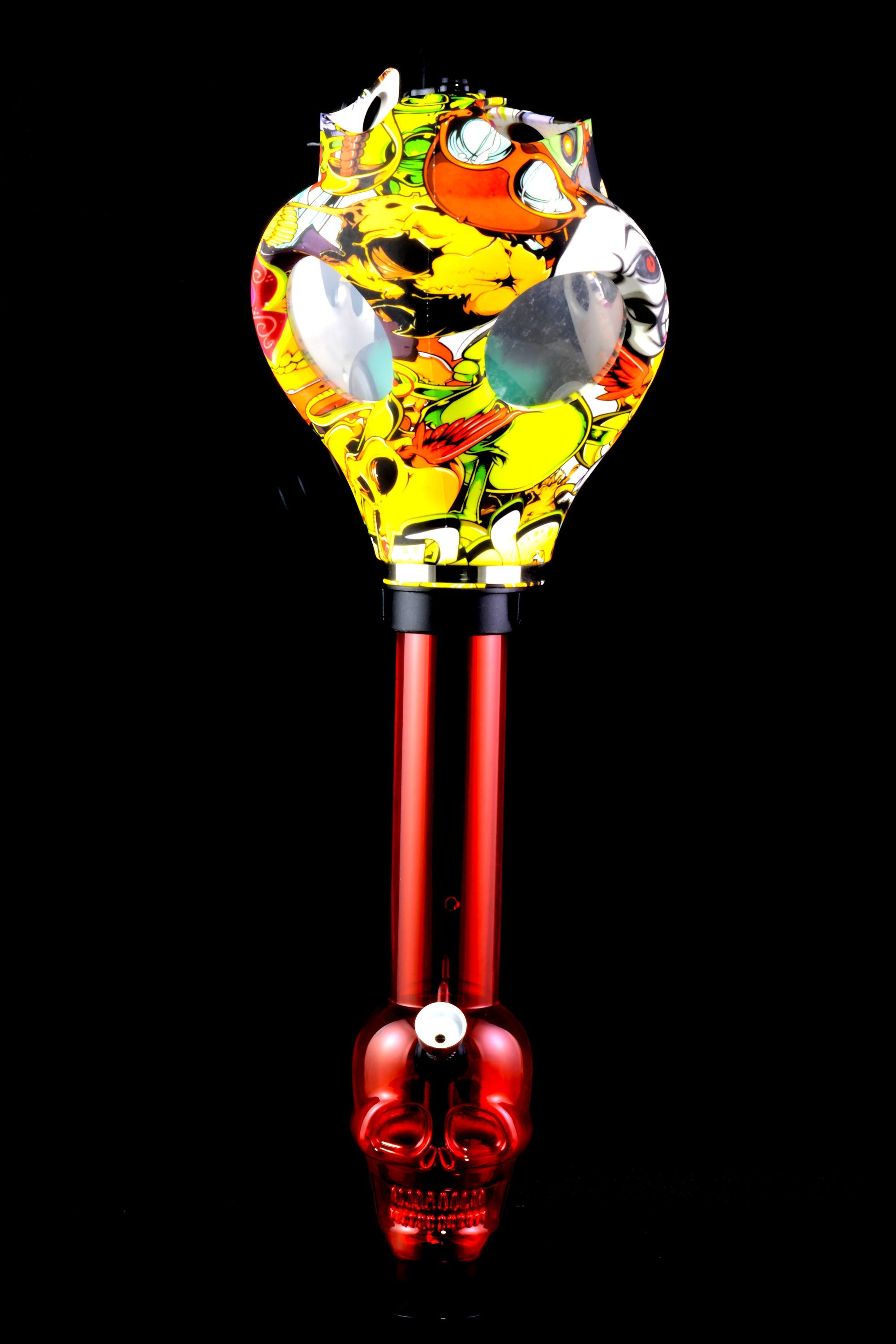 Alien Skull Acrylic Gas Mask Bong