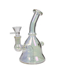 6" Bell Metallic Tinted Bubbler