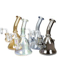 6" Bell Metallic Tinted Bubbler