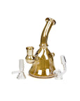 6" Bell Metallic Tinted Bubbler