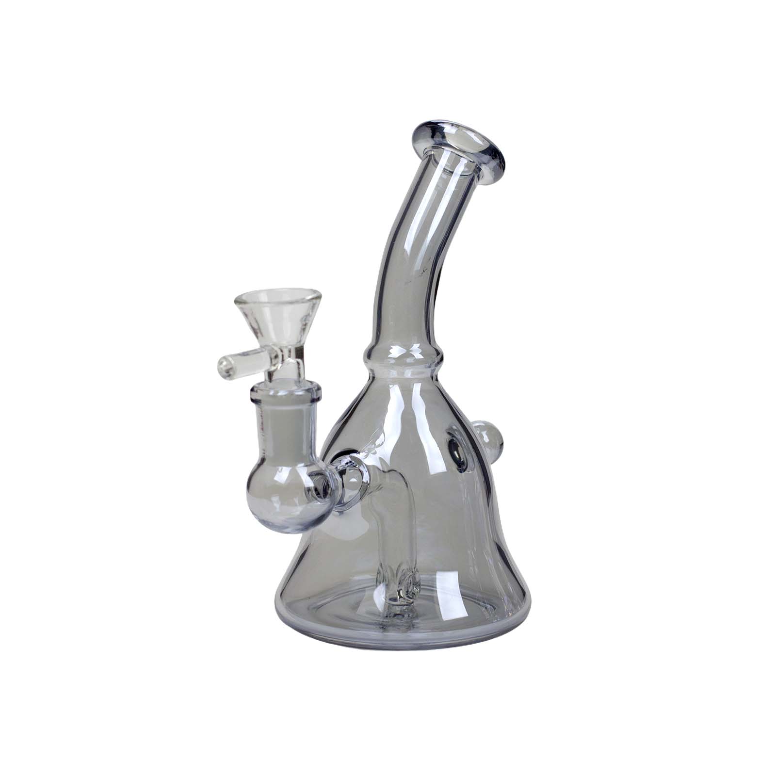 6" Bell Metallic Tinted Bubbler