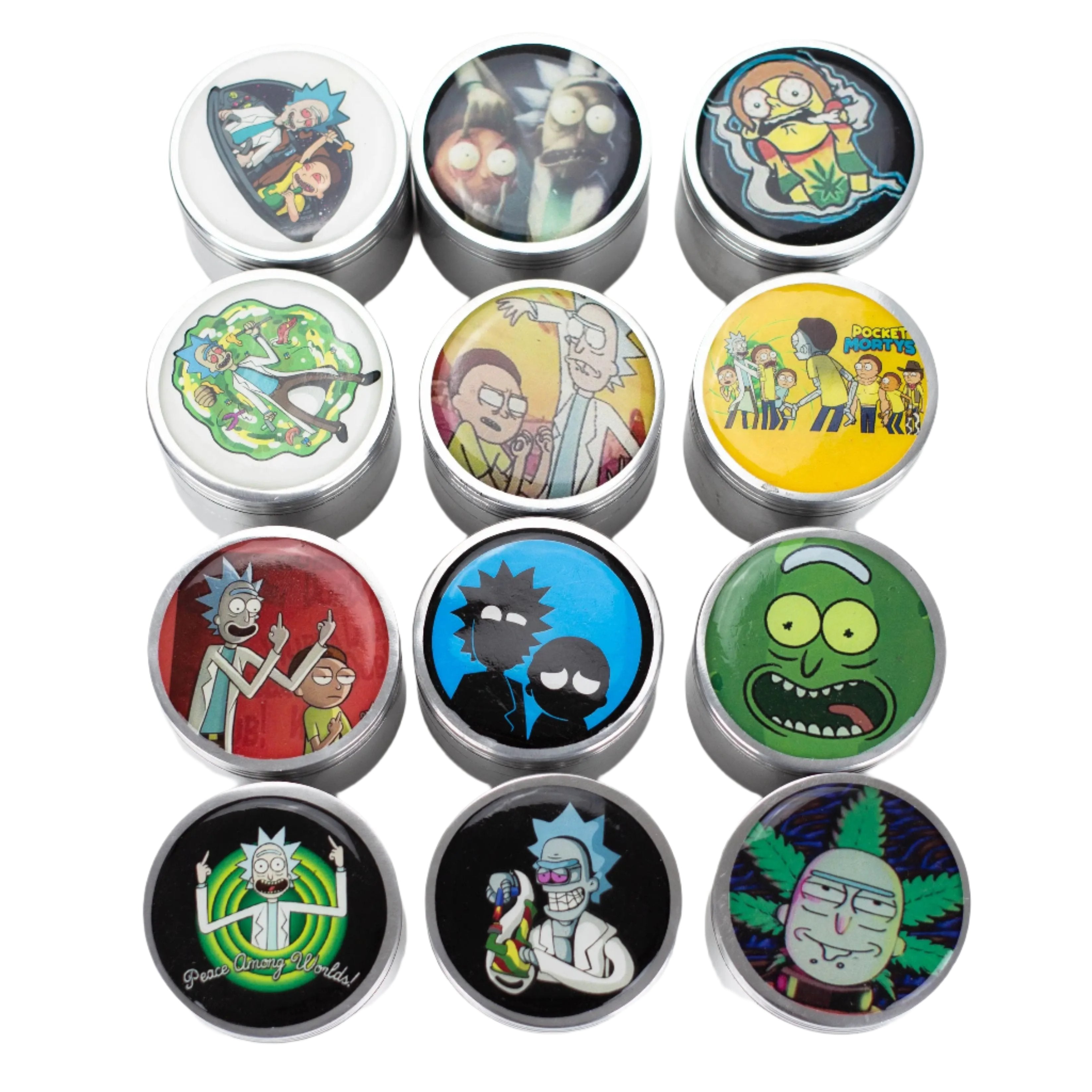 63mm Cartoon Design 4 Parts Aluminium Grinder-Assorted_0