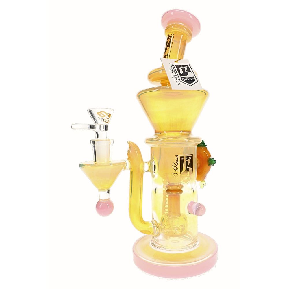 6B Glass Fumed Color Changing Showerhead Bong