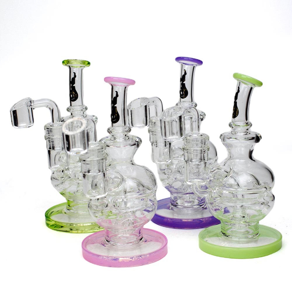 6&quot; Genie Double Recycle Dab Rig - INHALCO